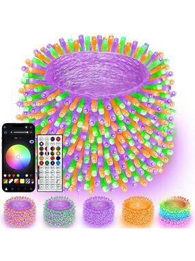 400 LED Smart RGB Color Changing String Lights with APP & Remote - Perfect for